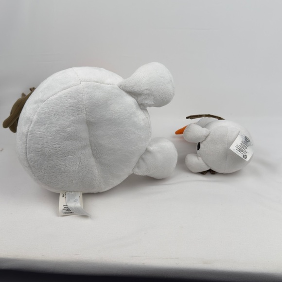 Disney Store Olaf Plush Lot 7” & 14” Frozen Snowman Stuffed Toys - Picture 5 of 11